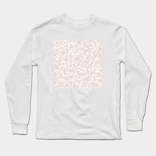 Botanical-Pattern, set, pink, 3, spring, botanic, nature, botanical, floral, flowers, floral-pattern, leaves, plants, minimalist, garden, jungle, leaf, exotic, tropical, flower, boho, cacti, succulent, digital, graphic-design, pattern, Long Sleeve T-Shirt